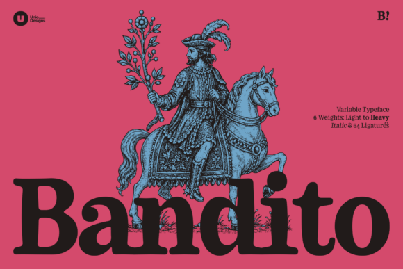 Bandito Typeface: Bold Serif for Campaigns