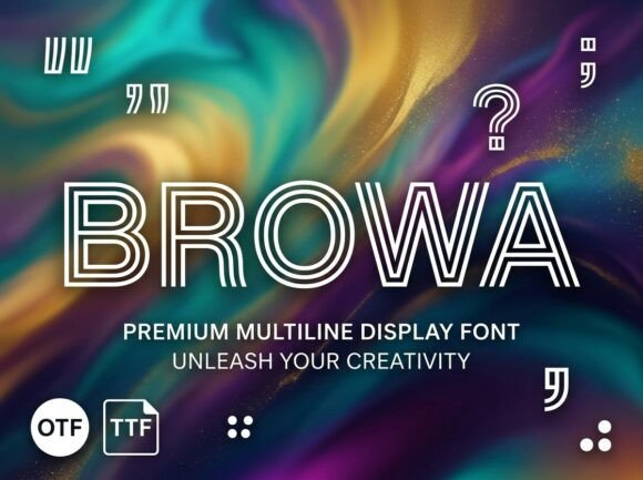 Browa: A Decorative Font for Makers