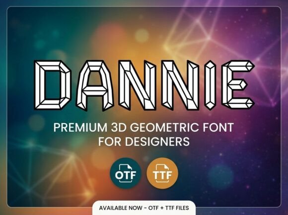 Dannie: A Bold Display Font for Modern Web Design