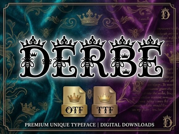 Derbe: A Regal Display Font for Makers
