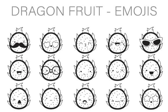 Dragon Fruit Emojis: A Playful Typeface for Editors