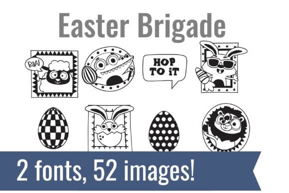 Easter Brigade Dingbats: A Playful Typeface for Web Design