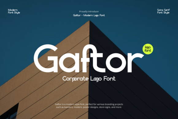 Gaftor: A Bold Display Typeface for Web Design