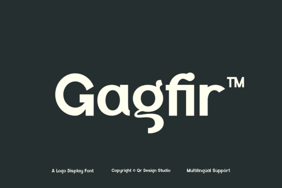 Gagfir: A Bold Sans Serif Typeface for Branding