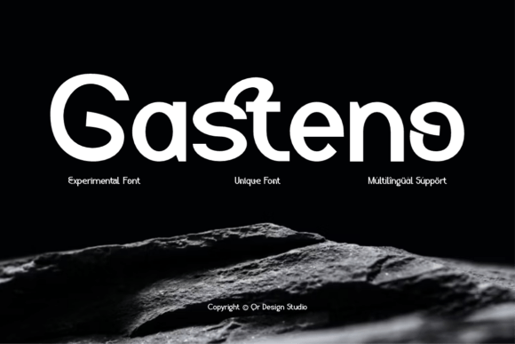 Gasteno: A Bold Sans Serif Typeface for Modern Branding
