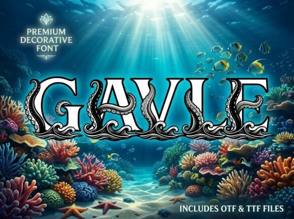 Gavle: A Bold Decorative Font for Crafters