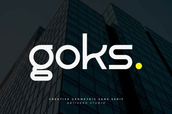 Goks: A Bold Sans Serif Typeface for Modern Editorial Design