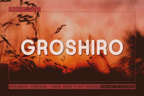 Groshiro: A Bold Sans Serif Typeface for Web Design