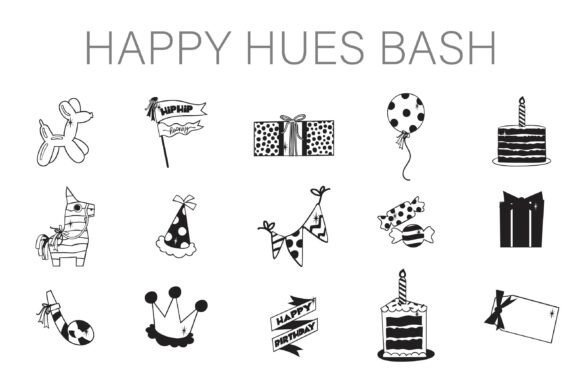 Happy Hues Bash Dingbats Font Review