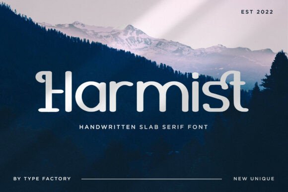Harmist: A Handwritten Slab Serif Typeface for Web Design