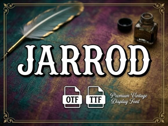 Jarrod Font: A Decorative Typeface for Crafters