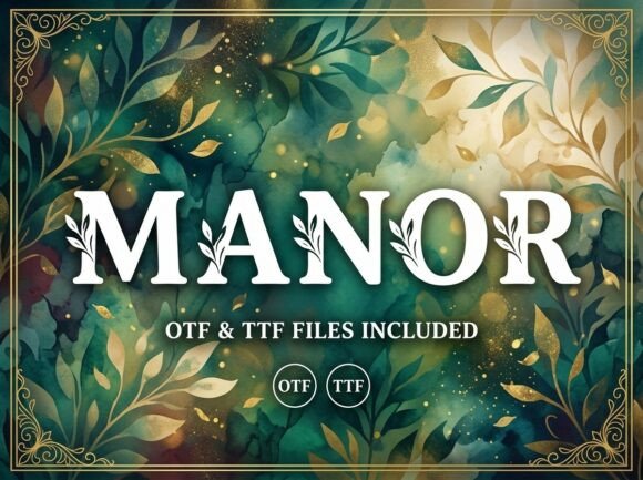 Manor: A Decorative Font for Strong Brand Identity
