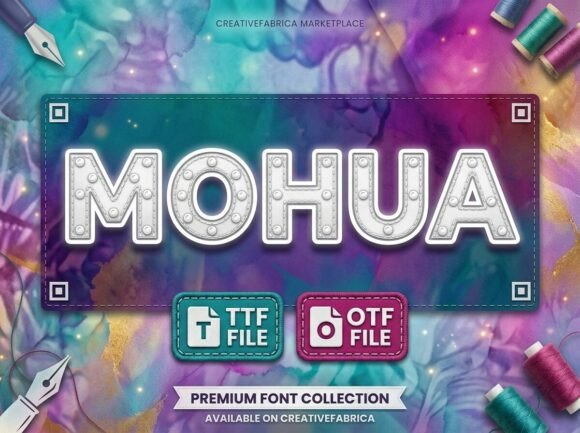 Mohua: A Decorative Font for Editorial Design