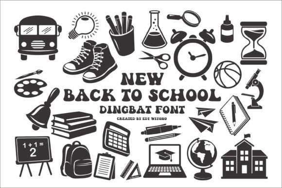 New Back to School: A Versatile Dingbats Font for Marketers