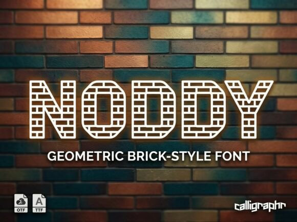 Noddy: A Bold Decorative Display Font for Editorial Design