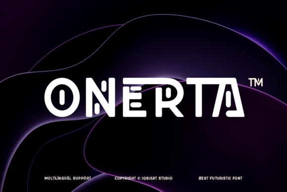 Onerta Typeface: Bold Branding for Modern Design