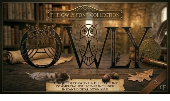 Owly Decorative Font for Crafters