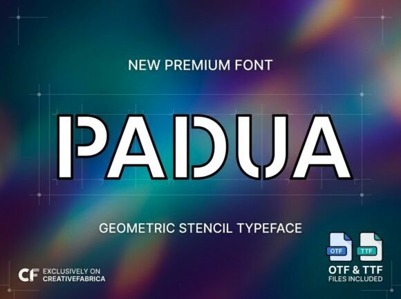 Padua: A Decorative Display Font for Makers