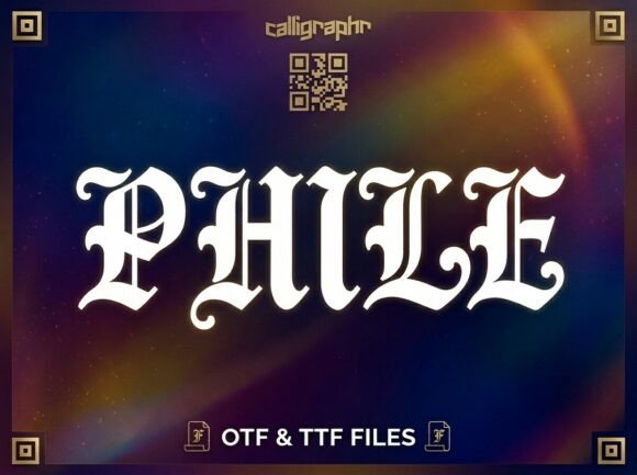 Phile: A Decorative Typeface for Editorial Design