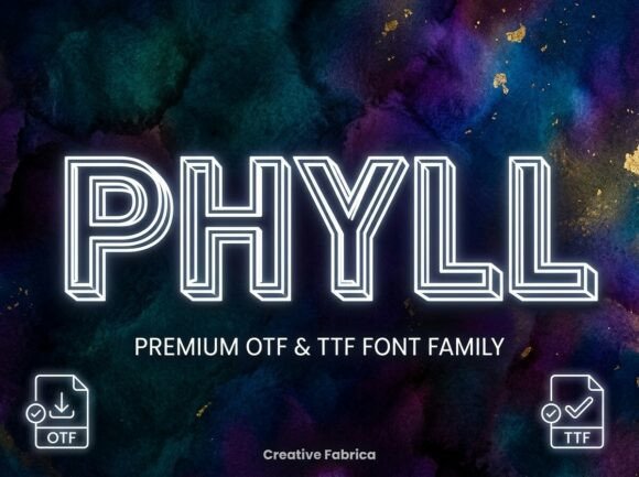 Phyll: A Decorative Font for Bold Branding