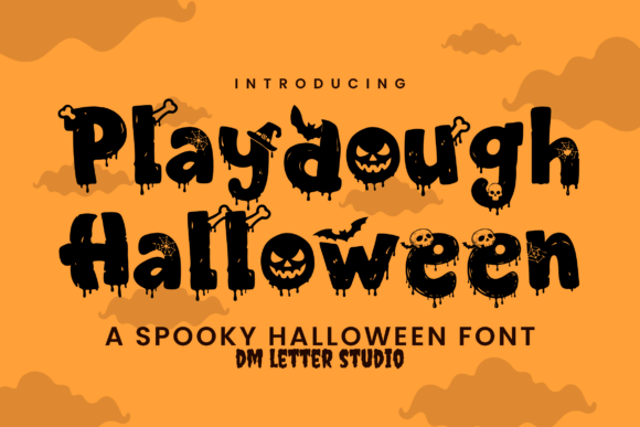 Playdough Halloween Font for Branding