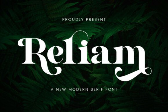 Reliam Typeface: Bold Serif for Modern Branding