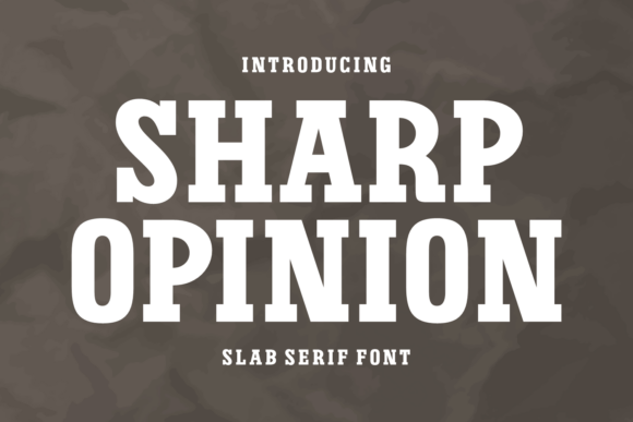 Sharp Opinion Typeface for Bold Web Design