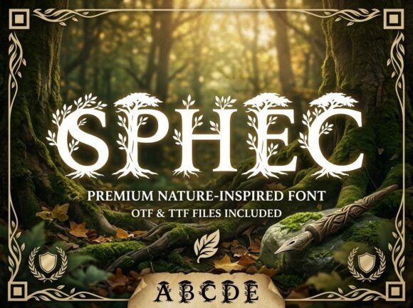 Sphec: A Decorative Typeface for Editorial Impact
