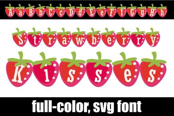 Strawberry Kisses: A Sweet SVG Font for Editors